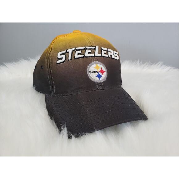 Vintage Pittsburgh Steelers Puma‎ Fade Hat Strap Back Pro Line Adjustable - Picture 1 of 11